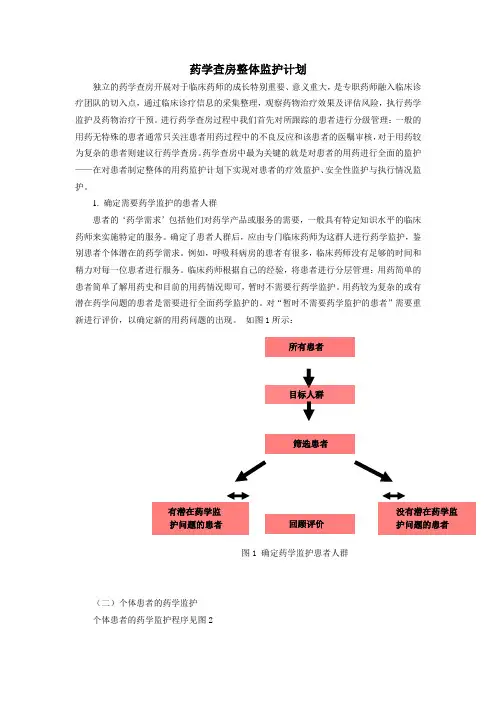 药学查房整体监护计划(交)
