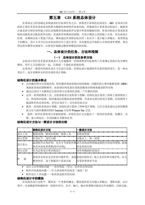 第五章GIS系统总体设计