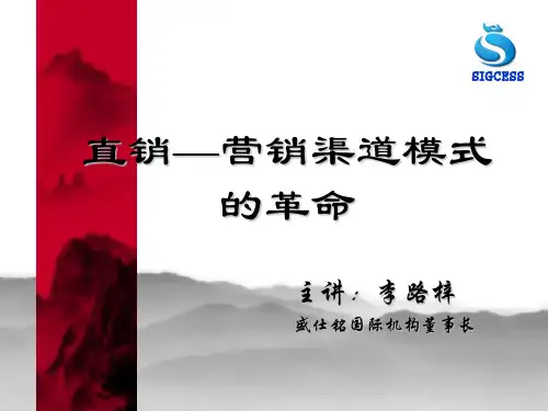 营销模式的变革分析PPT(共 12张)