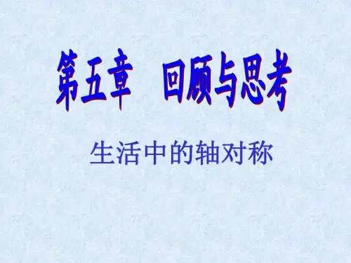 七年级下册第五章 生活中的对称轴复习