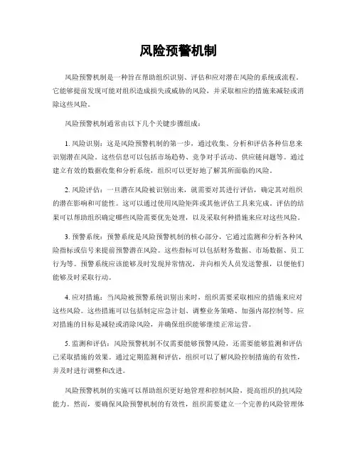 风险预警机制