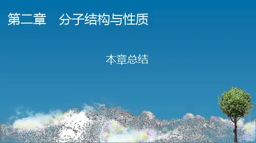 人教版高中化学选择性必修第2册 第二章 分子结构与性质 本章总结2
