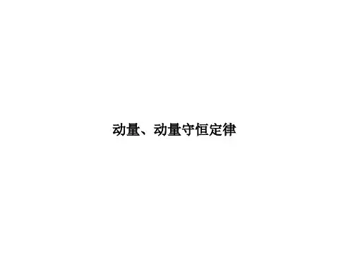 动量定律、动量守恒定律课件