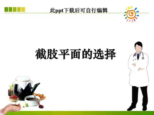 截肢平面的选择-2022年学习资料