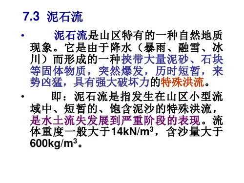 工程地质(泥石流部分)