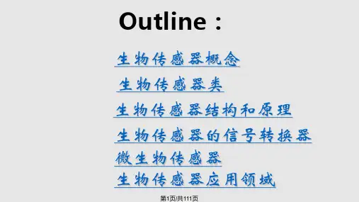 13生物传感器PPT课件