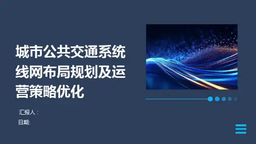 城市公共交通系统线网布局规划及运营策略优化