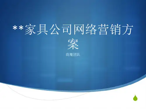 XX家具公司网络营销方案.pptx
