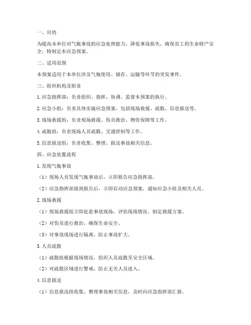 当心气瓶_应急预案