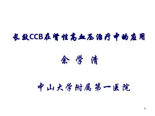 长效CCB在肾性高血压治疗中的应用