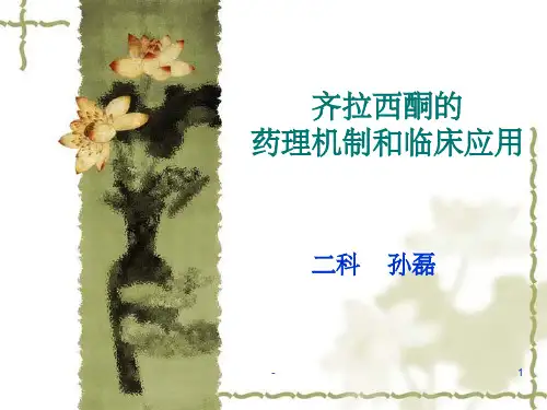 齐拉西酮的药理机制和临床应用 ppt