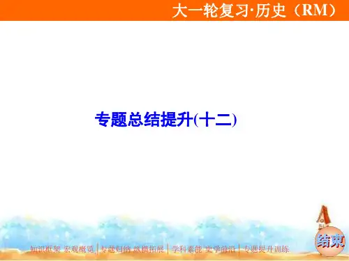 2020版高考历史(人民版)一轮复习课件：专题十二专题总结提升(十二)