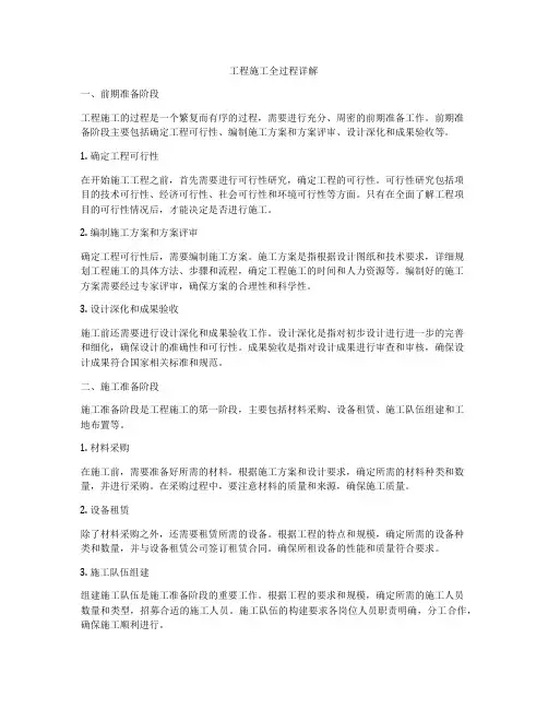 工程施工全过程详解