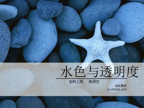 海洋学 水色与透明度 原创
