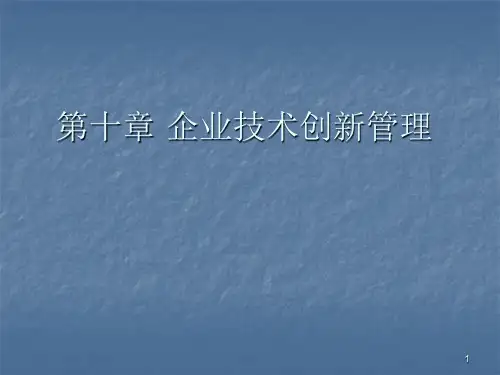 企业技术创新管理ppt课件
