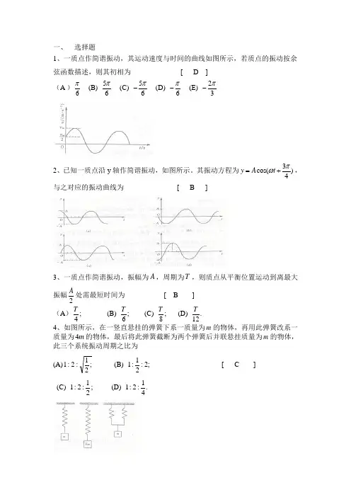 6.机械振动 习题及答案