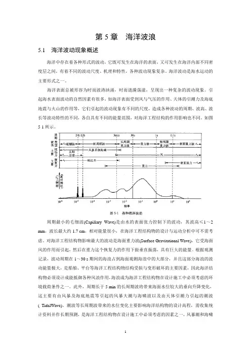 海洋工程环境课件第5章 海洋波浪