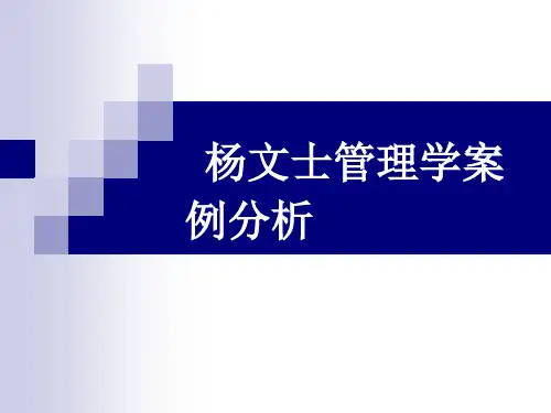 管理学案例分析