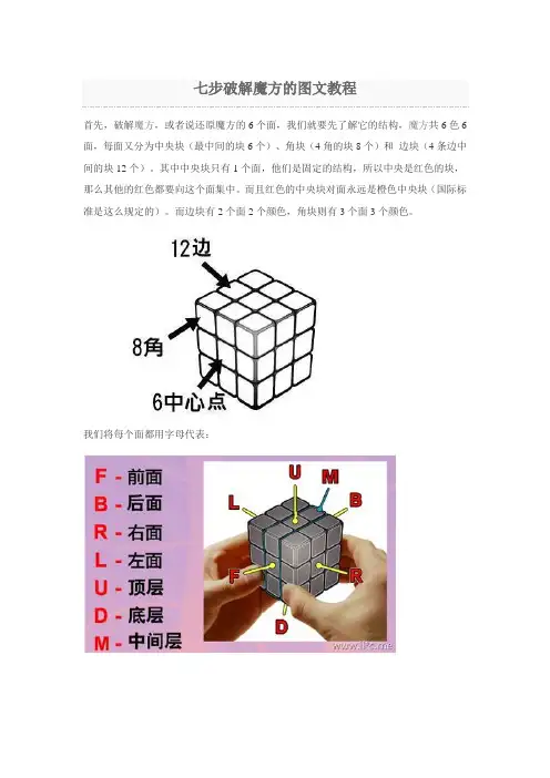 七步破解魔方的图文教程