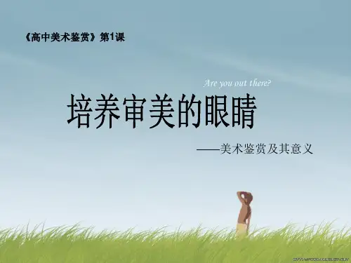 培养审美的眼睛(3).ppt