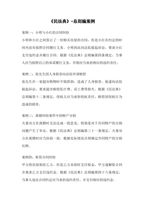《民法典》-总则编案例