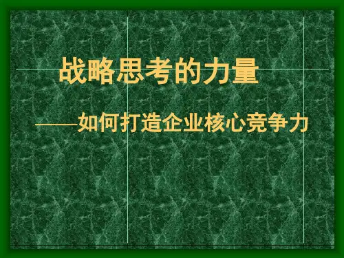 如何打造企业核心竞争力1(ppt 32页)