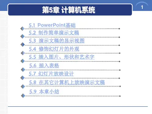 一级office第5章 PowerPonit2010的使用