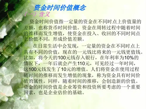 资金时间与风险价值
