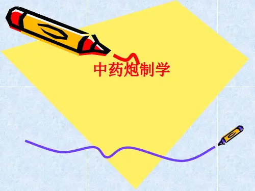 中药炮制目的-PPT课件