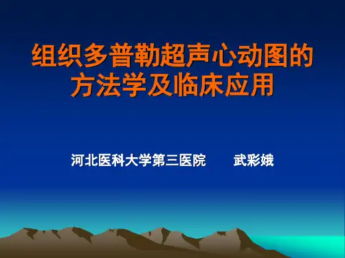 组织多普勒超声心动图的方法学及临床应用概要