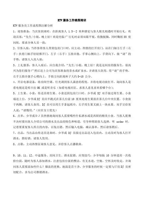 KTV服务工作流程培训