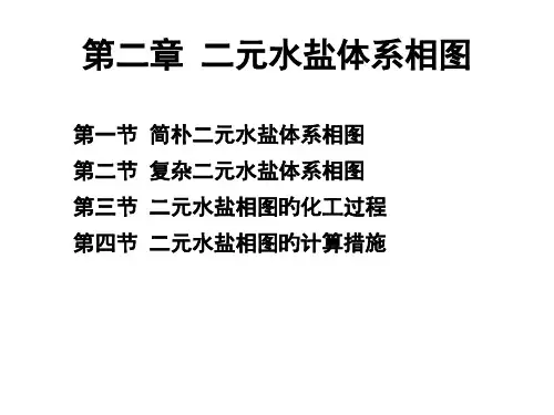 水盐体系相图及其应用pt课件
