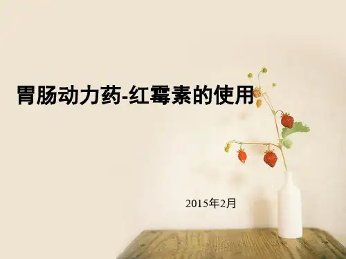 文献阅读汇报-红霉素PPT演示幻灯片