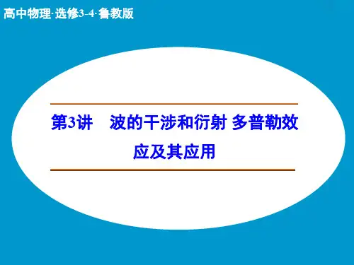 高中物理 波的干涉和衍射 多普勒效应及其应用课件 鲁科选修34