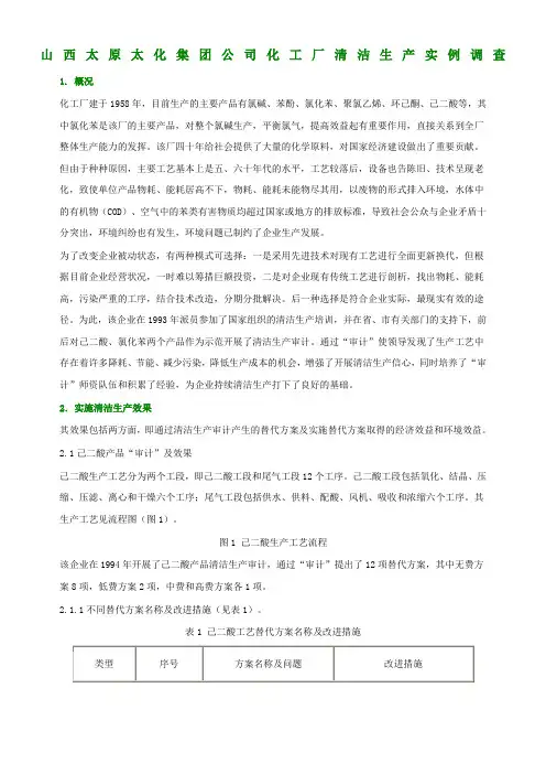 清洁生产案例分析