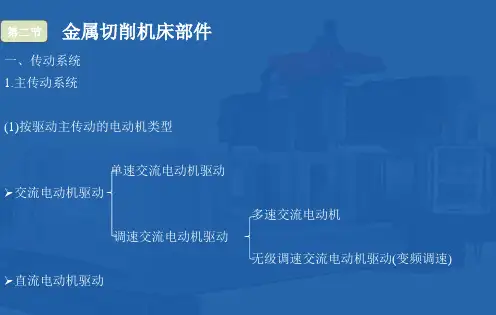 机械制造技术基础课件最新版第三章金属切削机床第2节