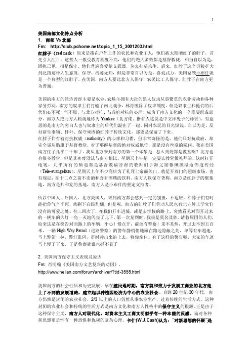 美国南方文化.doc