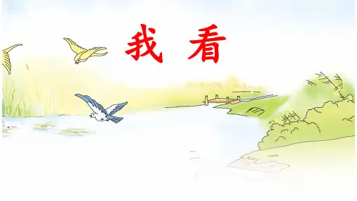 人教部编版语文九年级上册第6课《我看》课件