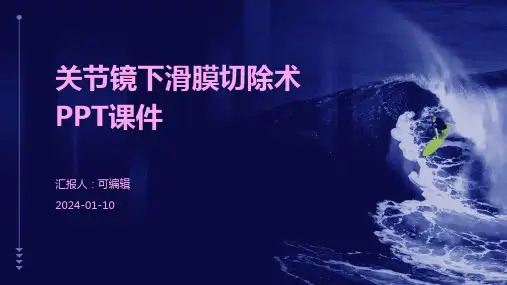 关节镜下滑膜切除术 ppt课件