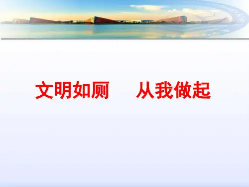 主题班会《文明如厕,从我做起》