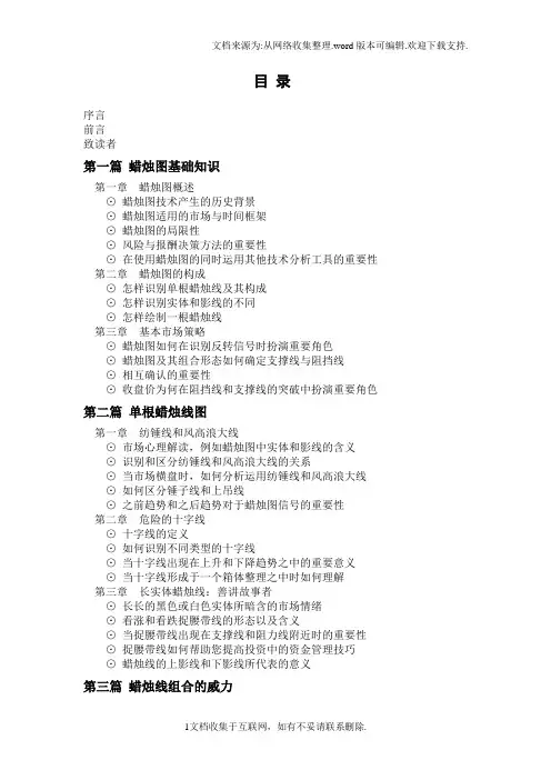 日本蜡烛图教程