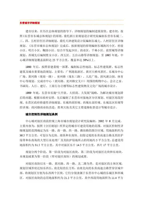 东营城市详细规划