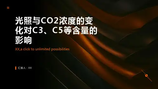 光照与CO2浓度的变化对C3、C5等含量的影响