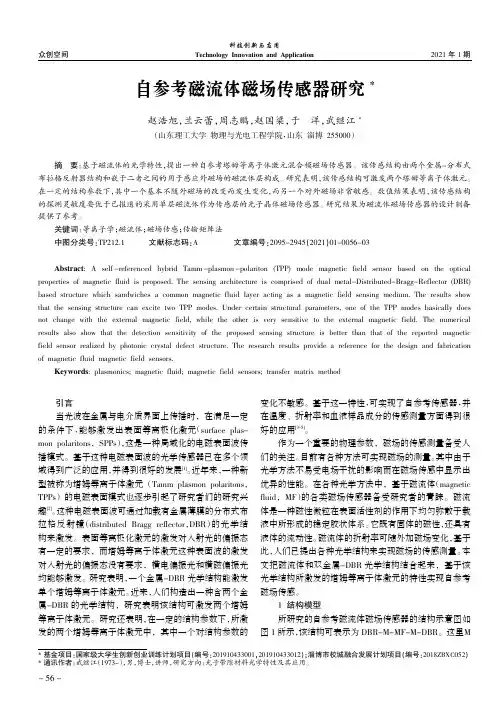 自参考磁流体磁场传感器研究