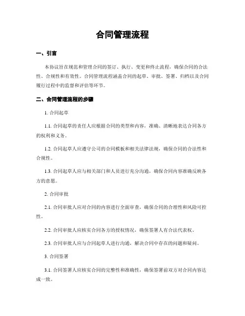 合同管理流程