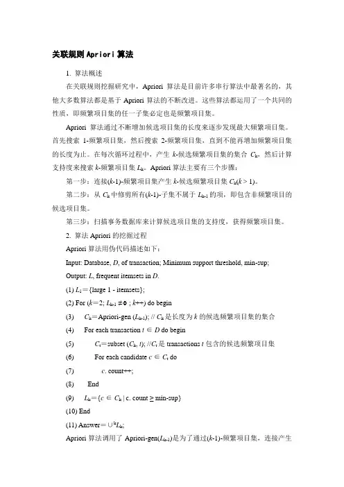 关联规则Apriori算法