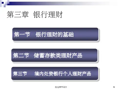 第二章  个人银行理财ppt课件