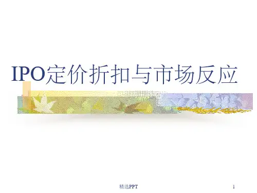 《IPO市场反应》PPT课件