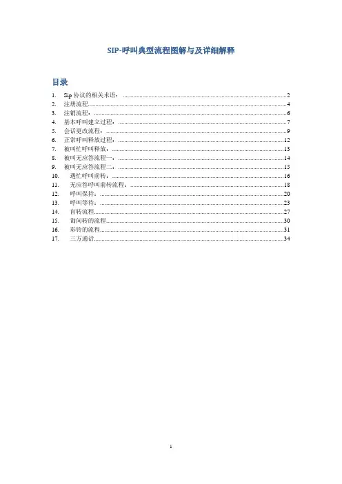 wiresharkf分析SIP呼叫流程典型流程-图解