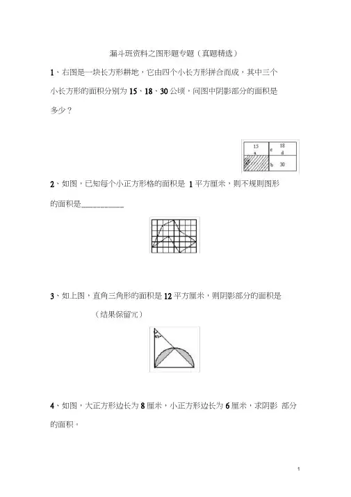 (完整word版)小升初数学之图形题专题